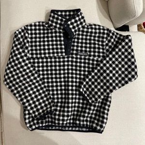 Obermeyer Gingham Quarter Snap Vintage Fleece